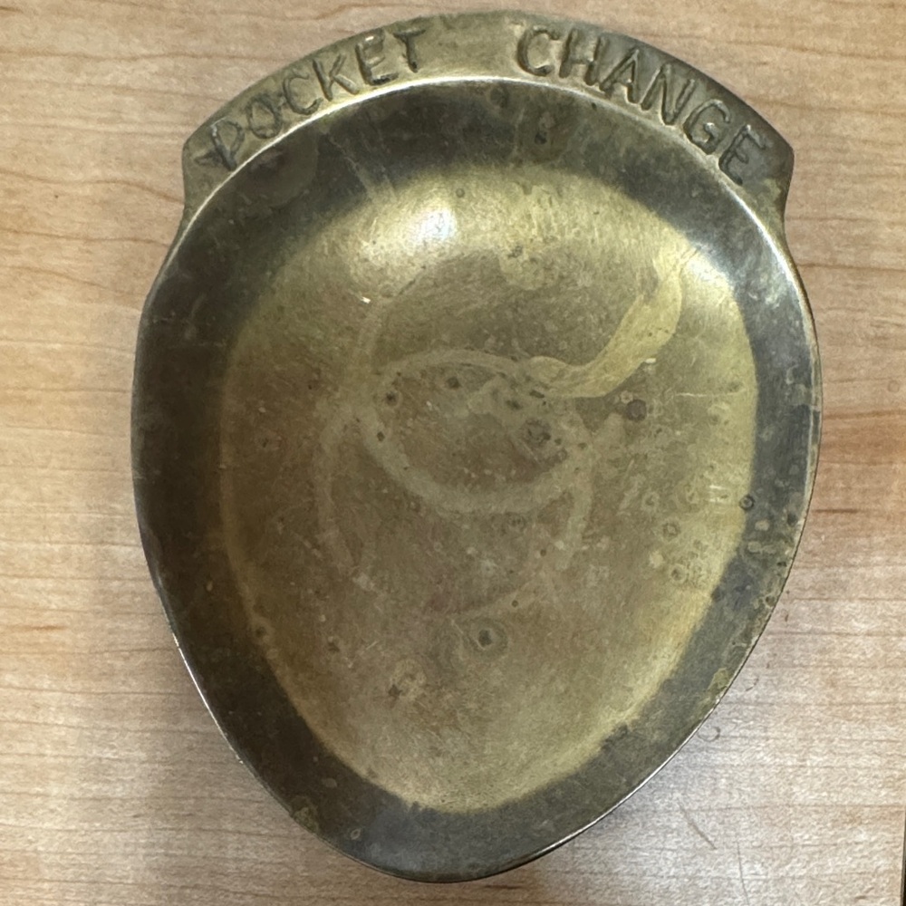 Vintage Leonard Brass Pocket Change Tray – Valet Dish Catchall Korea